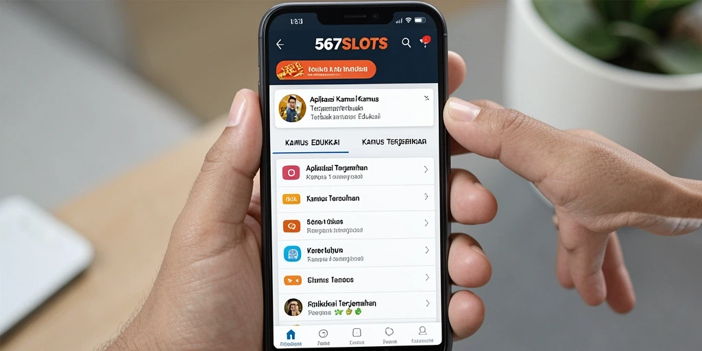 Tampilan antarmuka aplikasi 567SLOTS yang intuitif dan mudah digunakan.