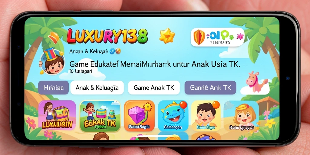 Antarmuka LUXURY138 yang cerah dan menarik untuk anak-anak.