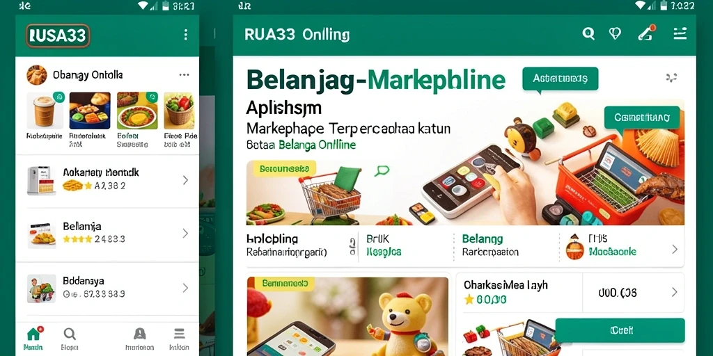 Tampilan antarmuka RUSA33 yang modern dan mudah digunakan untuk belanja online.