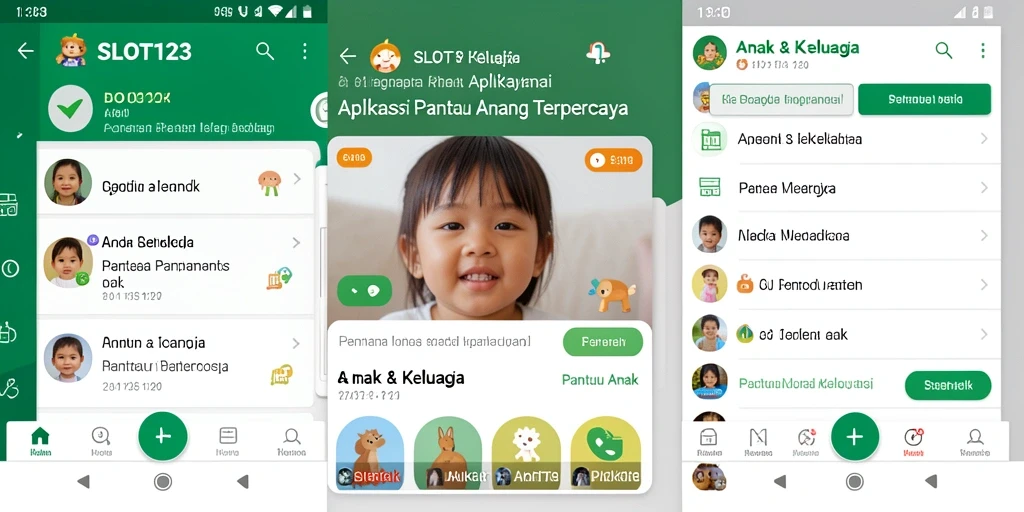 Tampilan antarmuka SLOT123 yang intuitif untuk Pantau Anak.