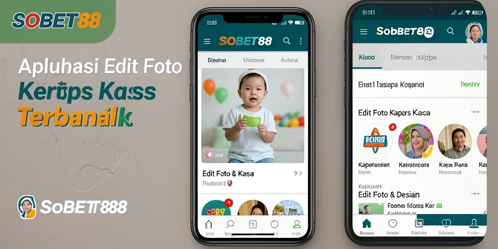 Antarmuka SOBET88 untuk editing foto kertas kaca yang intuitif.